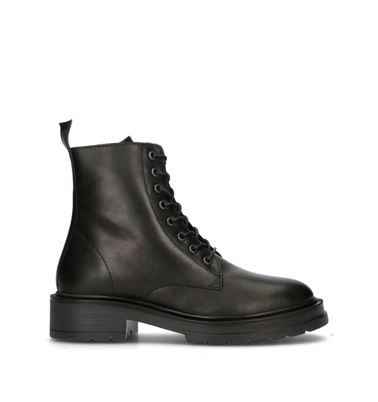 VARIOPINTO Anfibio donna nero in pelle