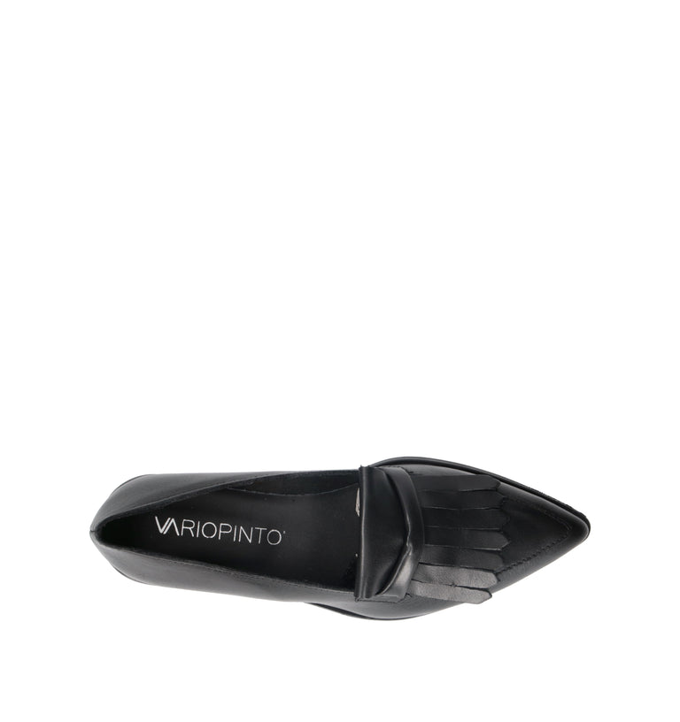 VARIOPINTO Mocassino donna nero in pelle