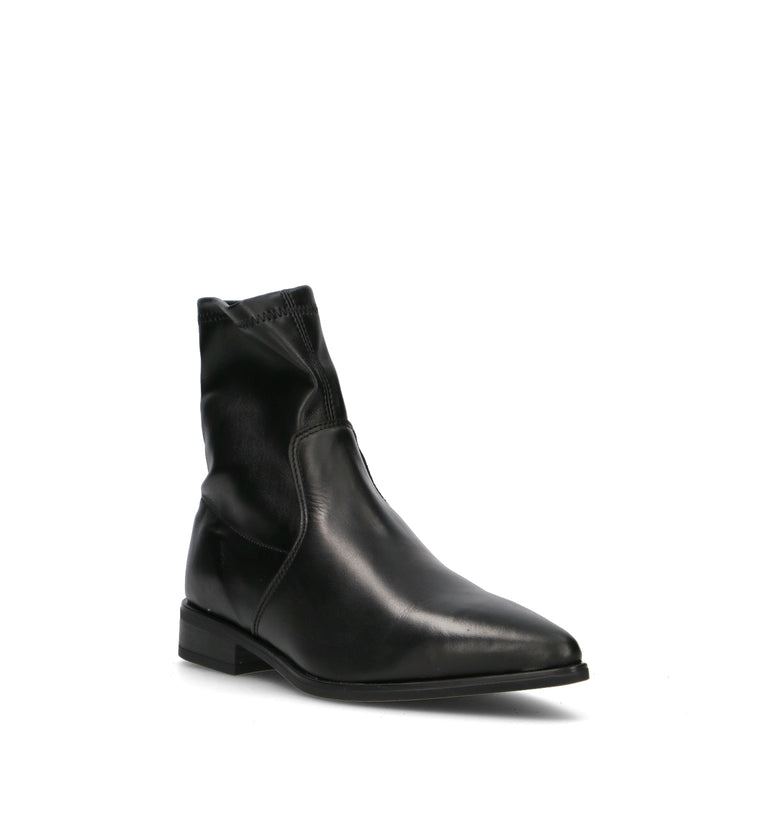 VARIOPINTO Tronchetto donna nero in pelle