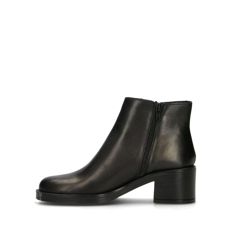 VARIOPINTO Tronchetto donna nero in pelle