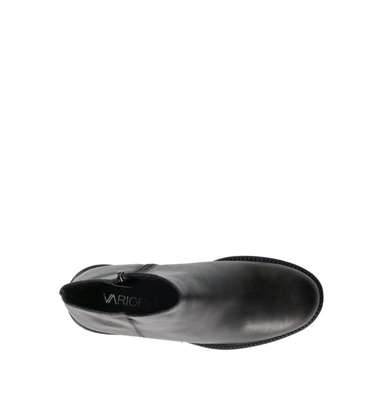 VARIOPINTO Tronchetto donna nero in pelle