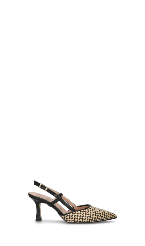 PERLAMARINA Decollete donna nera/beige