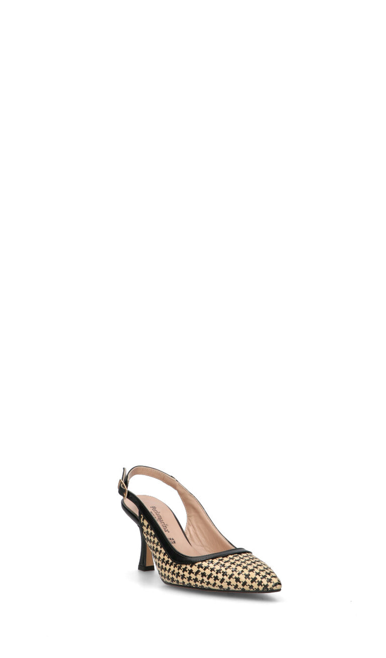 PERLAMARINA Decollete donna beige/nera