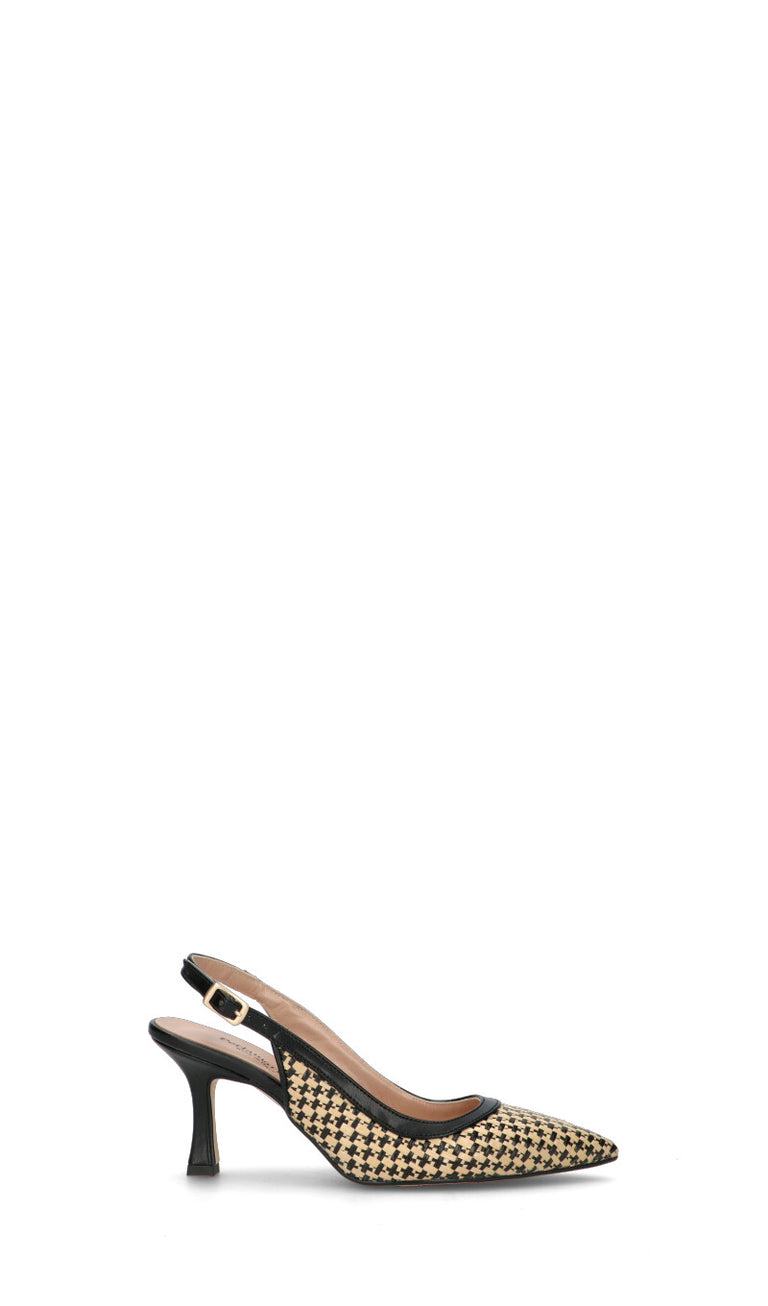 PERLAMARINA Decollete donna beige/nera