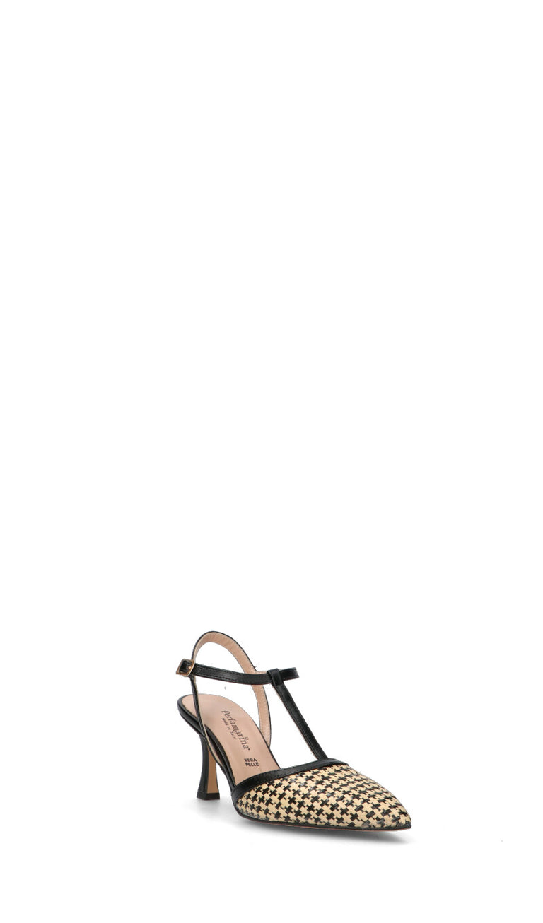 PERLAMARINA Decollete donna beige/nera