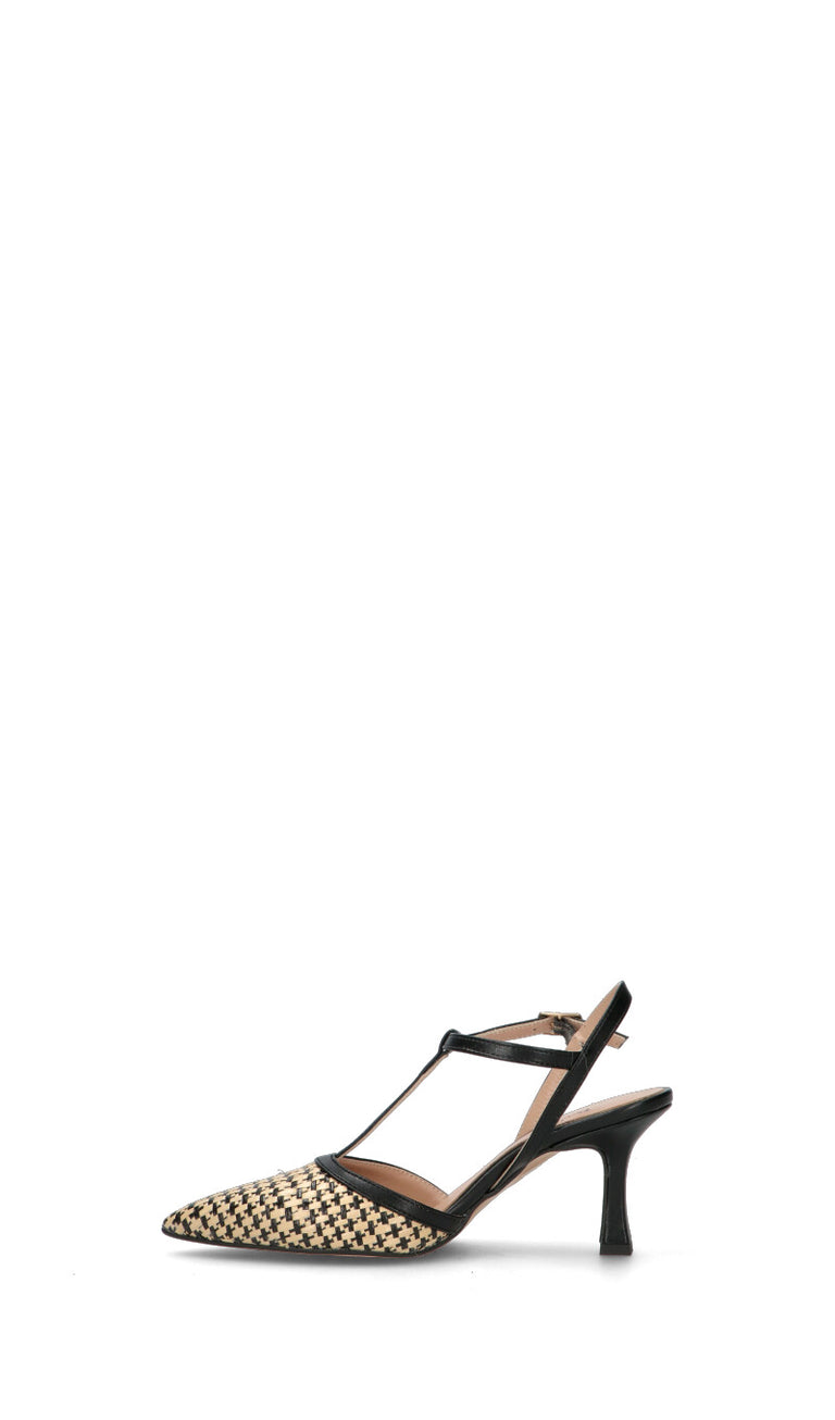 PERLAMARINA Decollete donna beige/nera