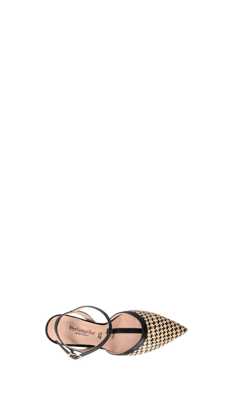PERLAMARINA Decollete donna beige/nera