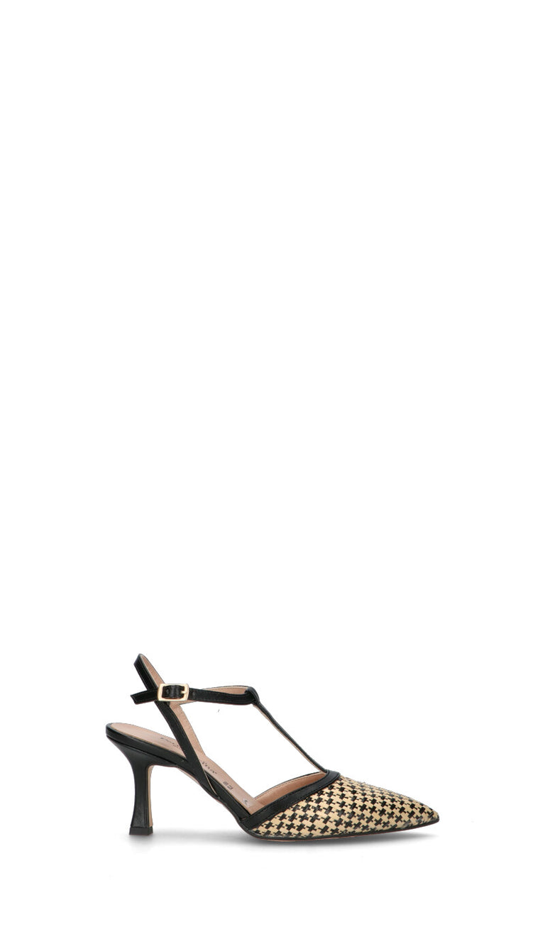 PERLAMARINA Decollete donna beige/nera