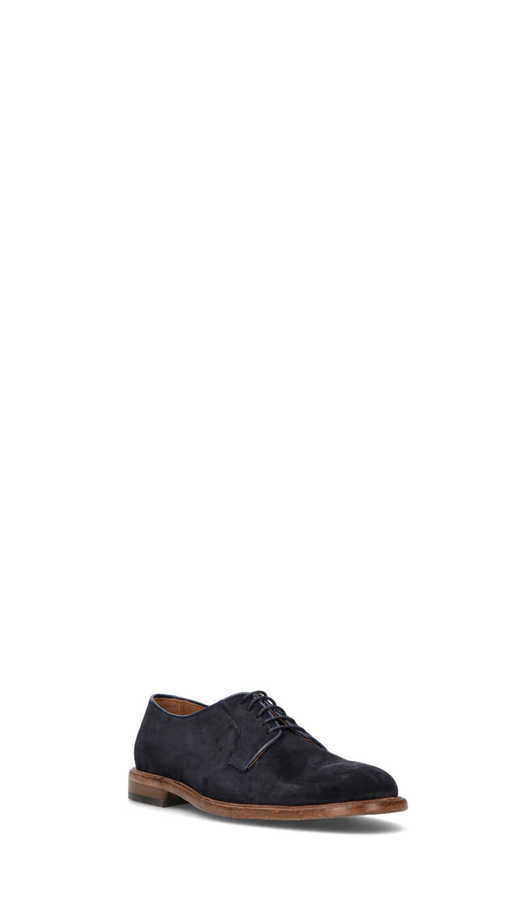 ANTICO MASTRO Stringata uomo blu in suede