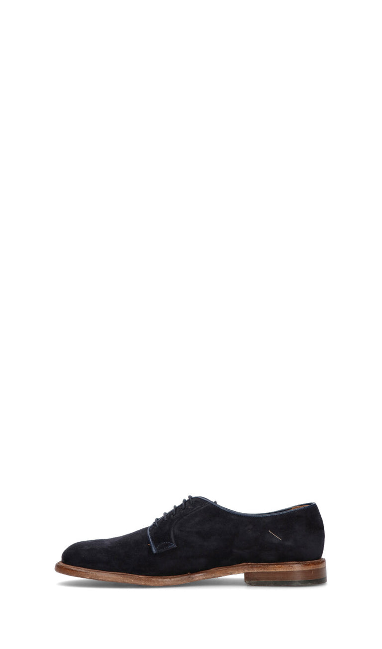 ANTICO MASTRO Stringata uomo blu in suede