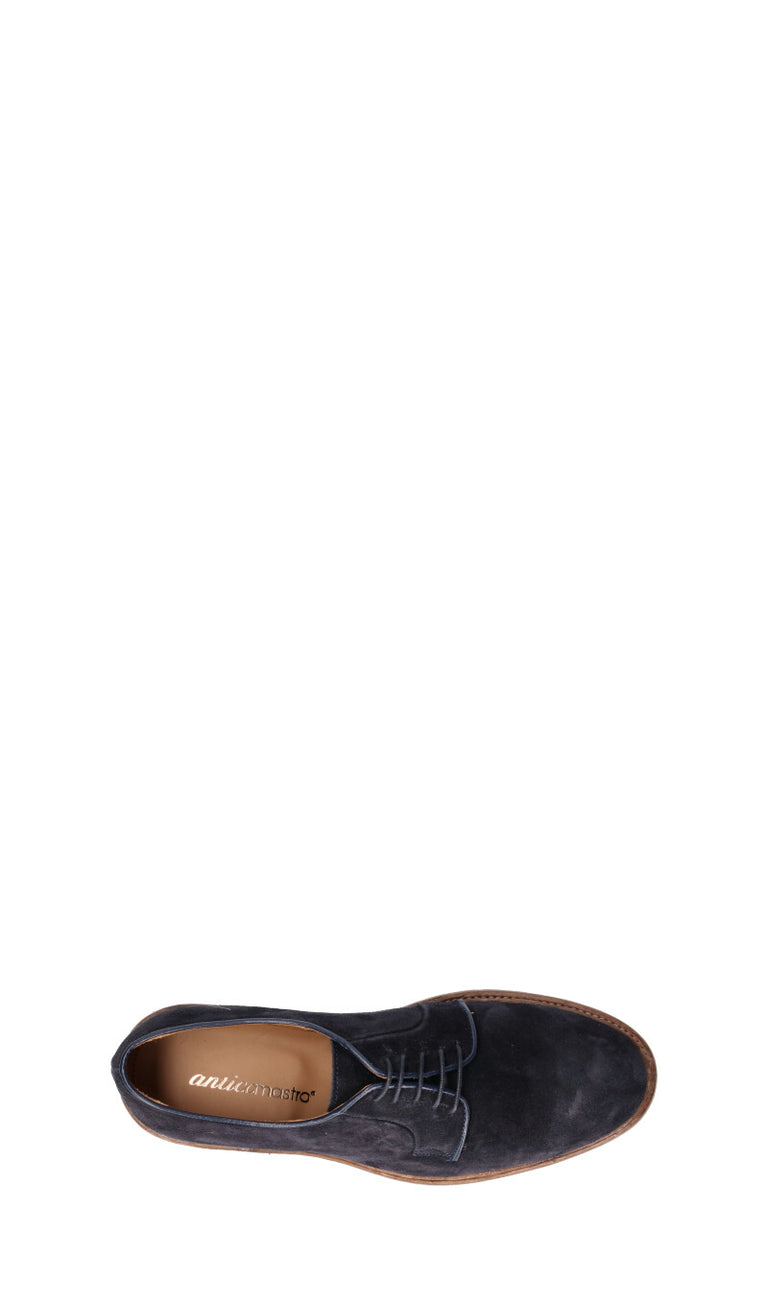 ANTICO MASTRO Stringata uomo blu in suede