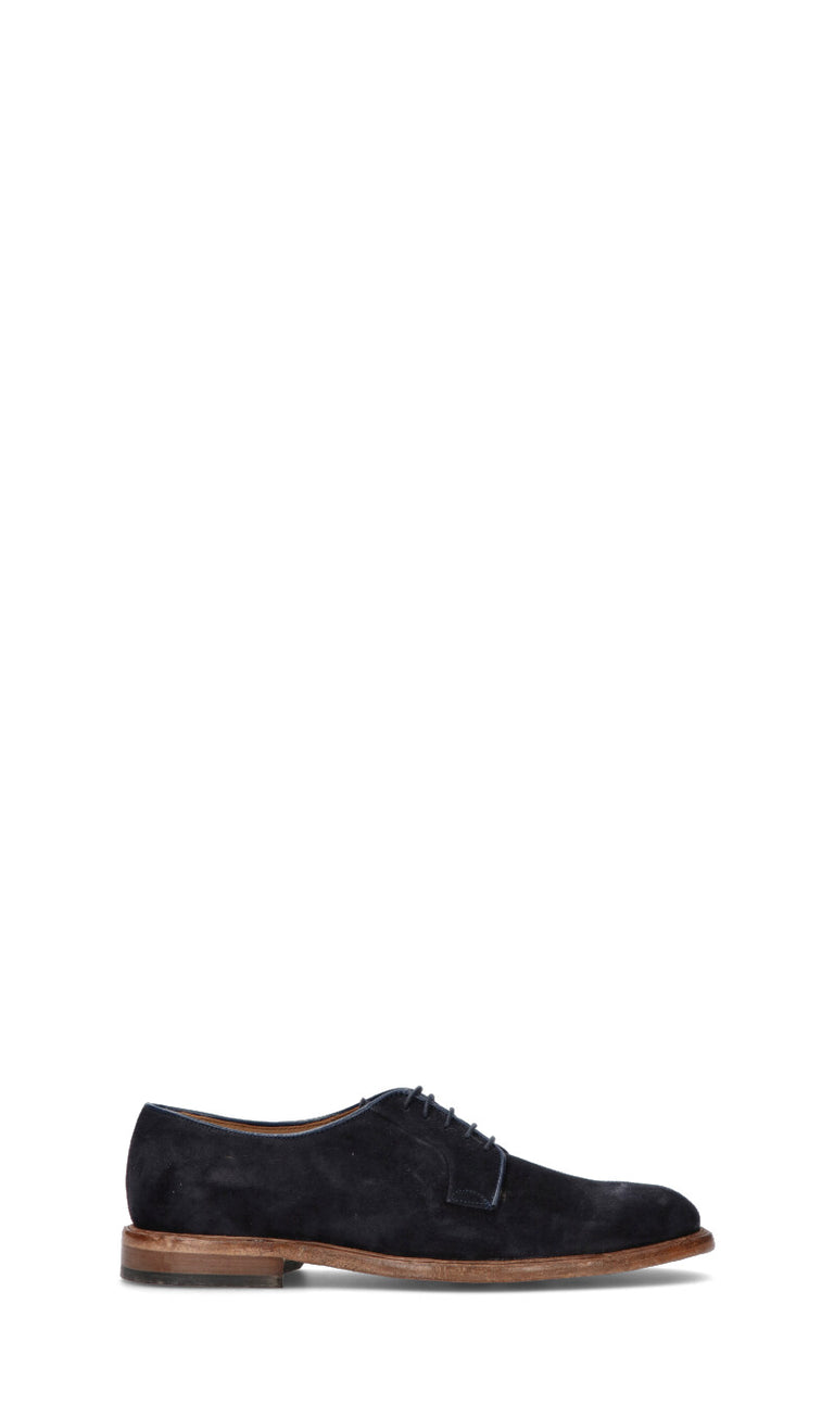 ANTICO MASTRO Stringata uomo blu in suede