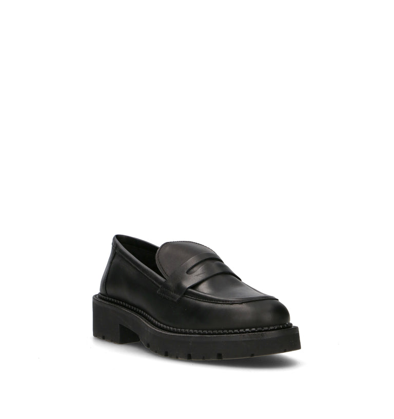 VARIOPINTO Mocassino donna nero in pelle