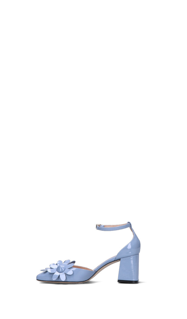 PREMIER Decollete donna azzurra in pelle