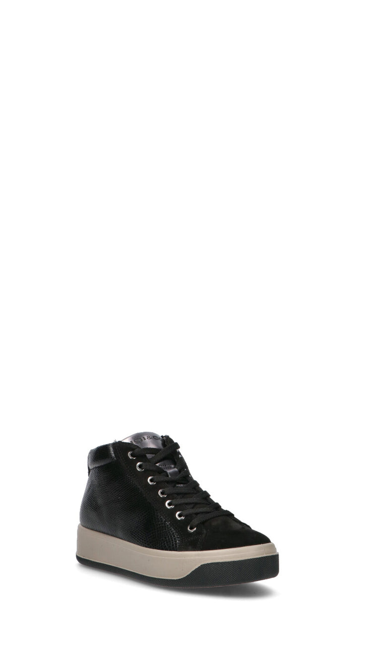 IGI&CO Sneaker donna nera in pelle