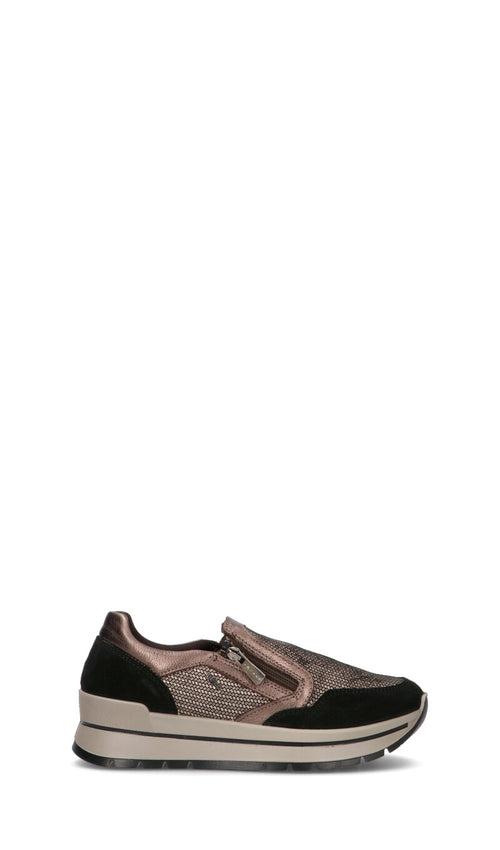 IGI&CO Sneaker donna nera/bronzo in pelle