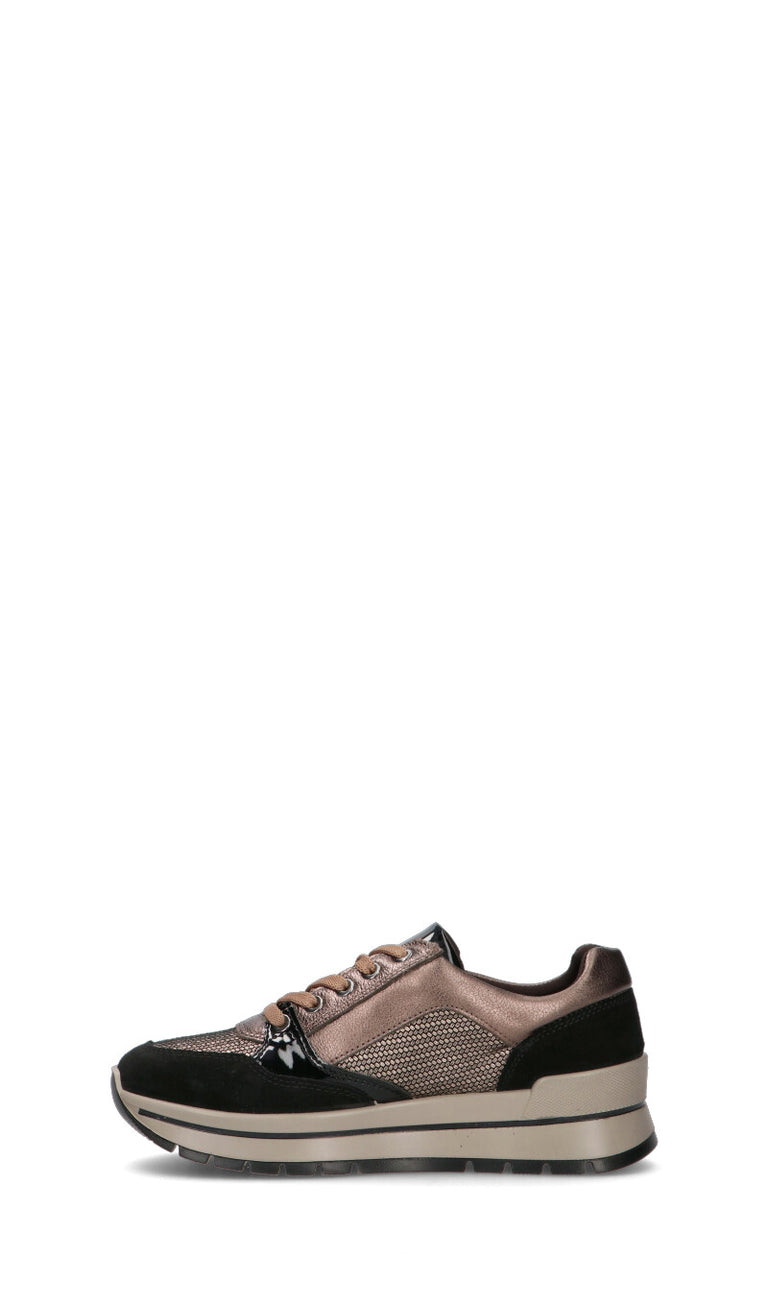 IGI&CO Sneaker donna nera/bronzo in pelle