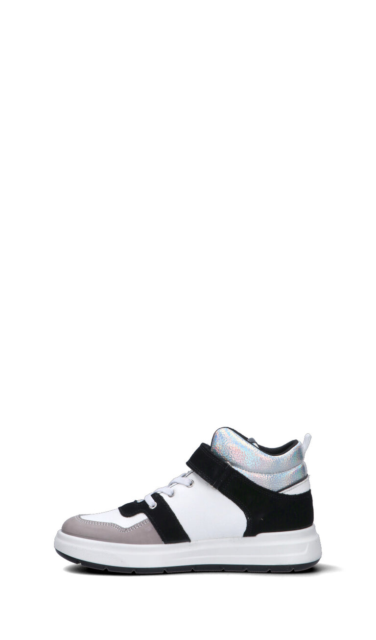 PRIMIGI Sneaker ragazza bianca/nera in pelle