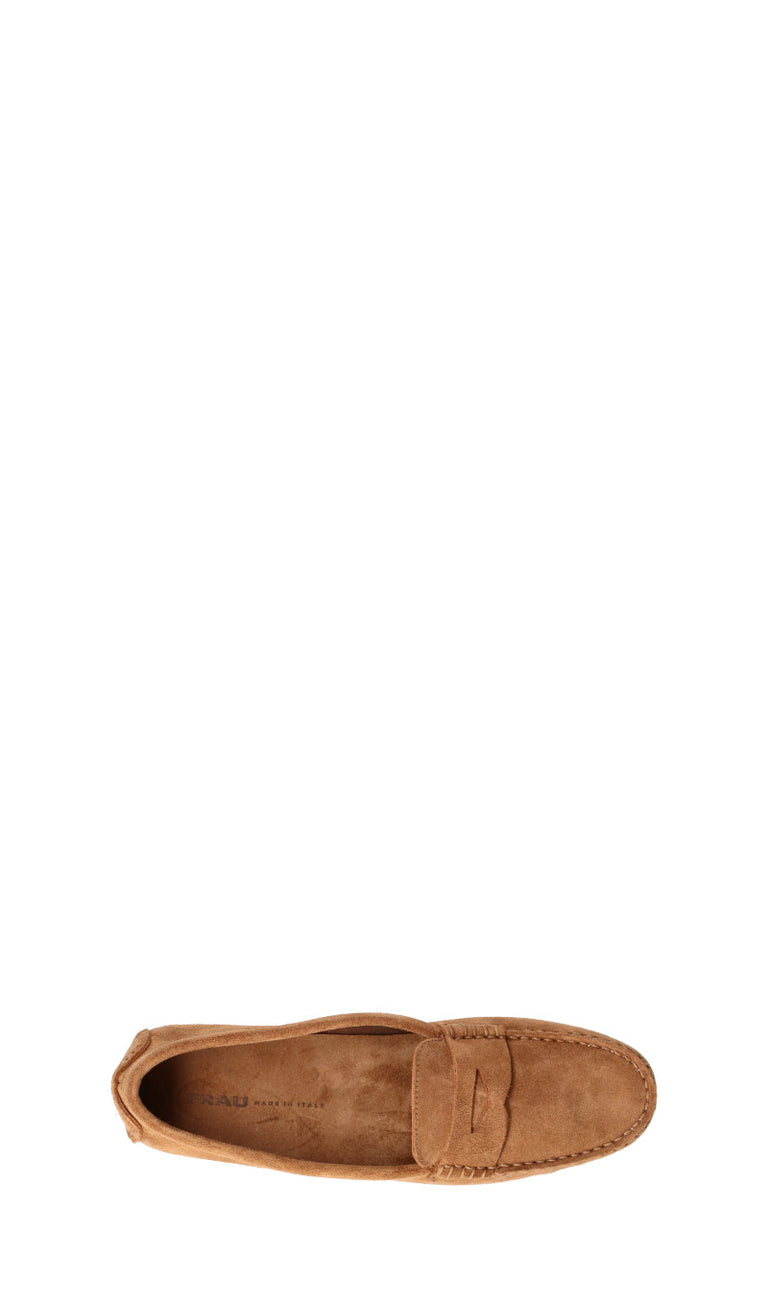 FRAU Mocassino donna marrone in suede
