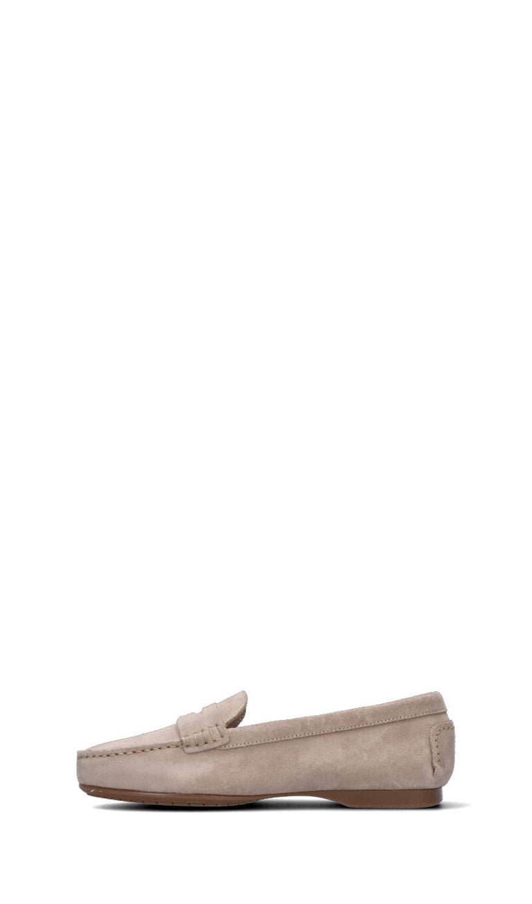 FRAU Mocassino donna beige in suede