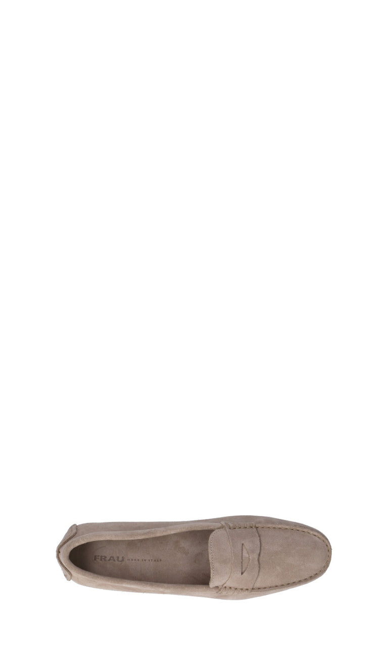 FRAU Mocassino donna beige in suede