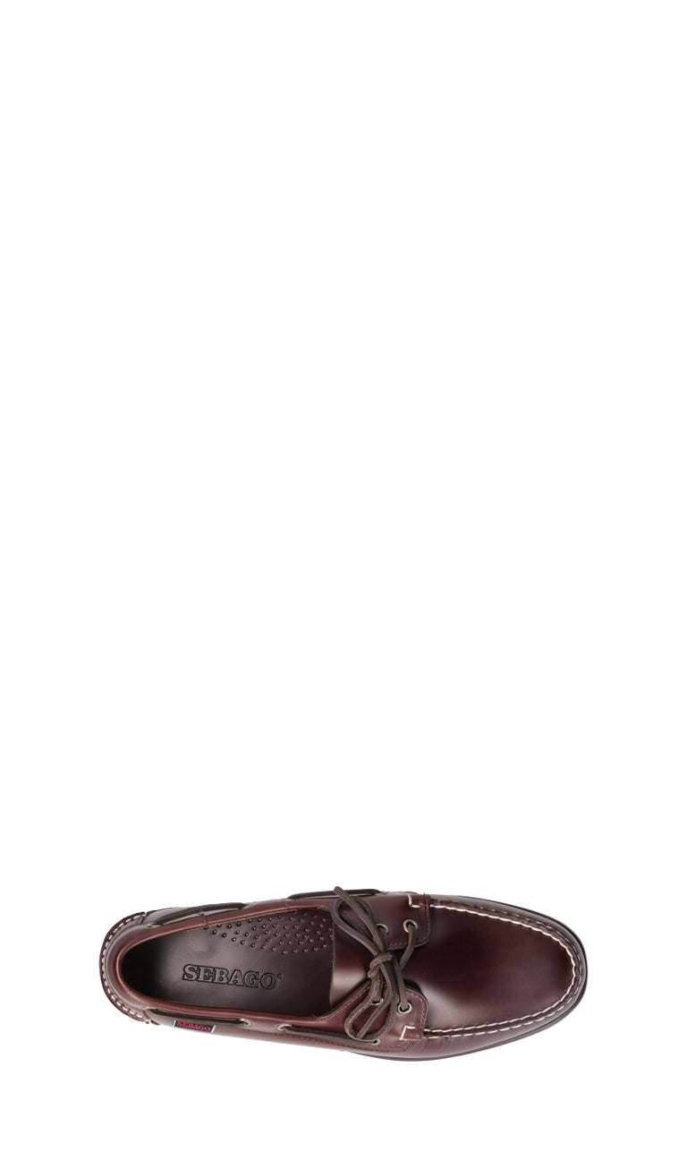 SEBAGO Scarpa barca uomo marrone in pelle