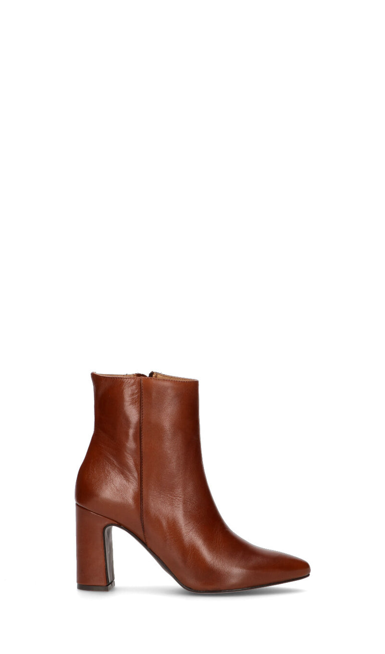 RABARBARO Tronchetto donna cuoio in pelle