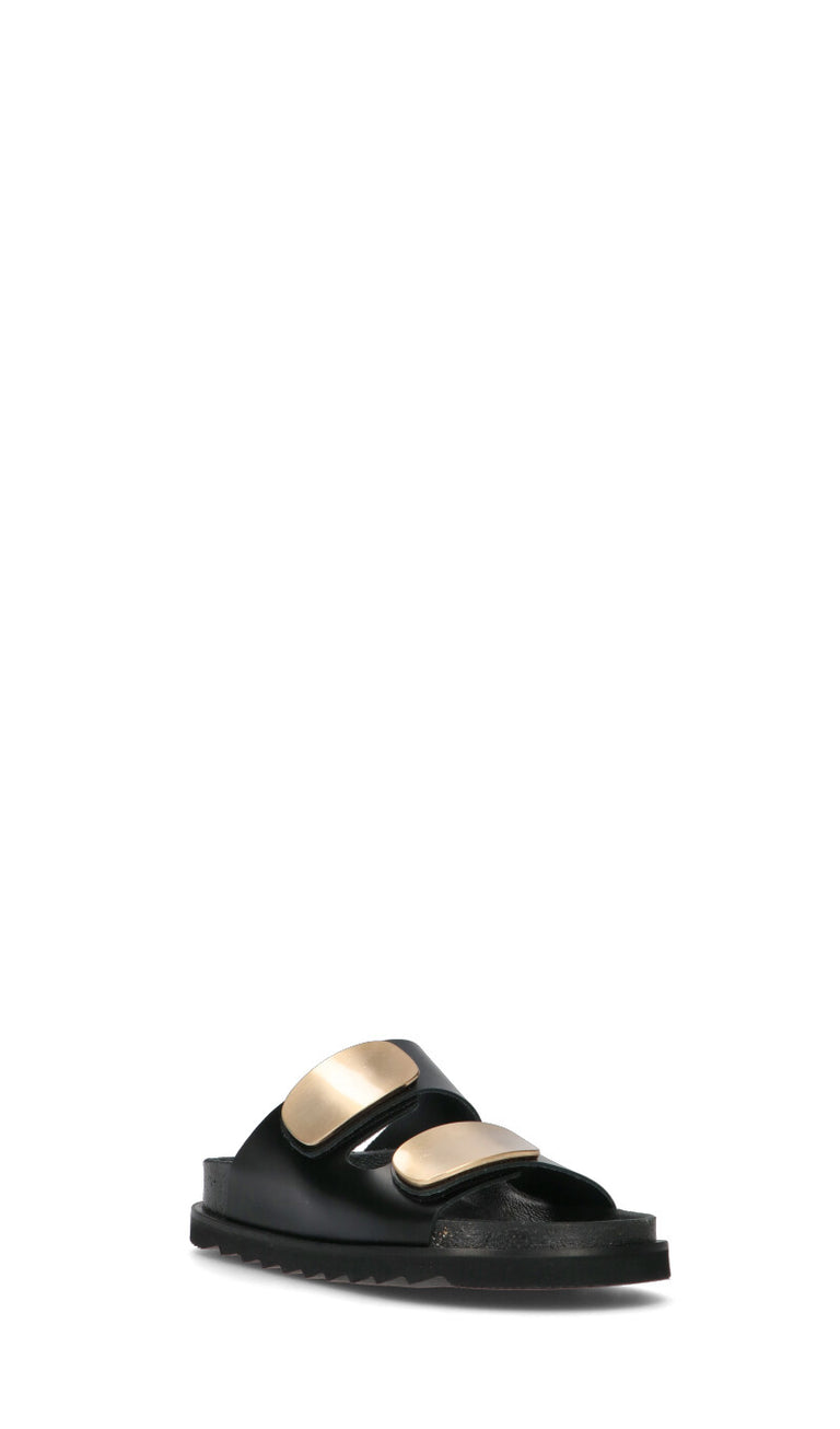 FREEDOM Ciabatta donna nera in pelle