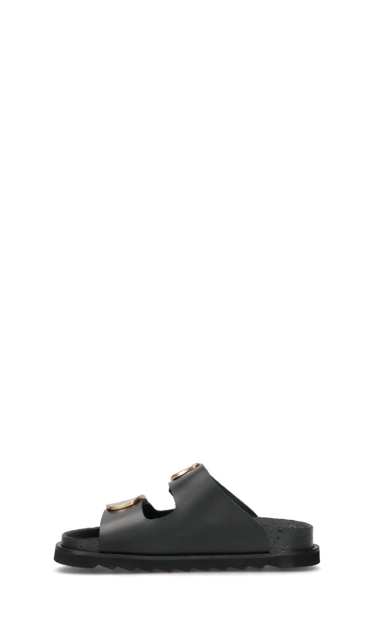 FREEDOM Ciabatta donna nera in pelle