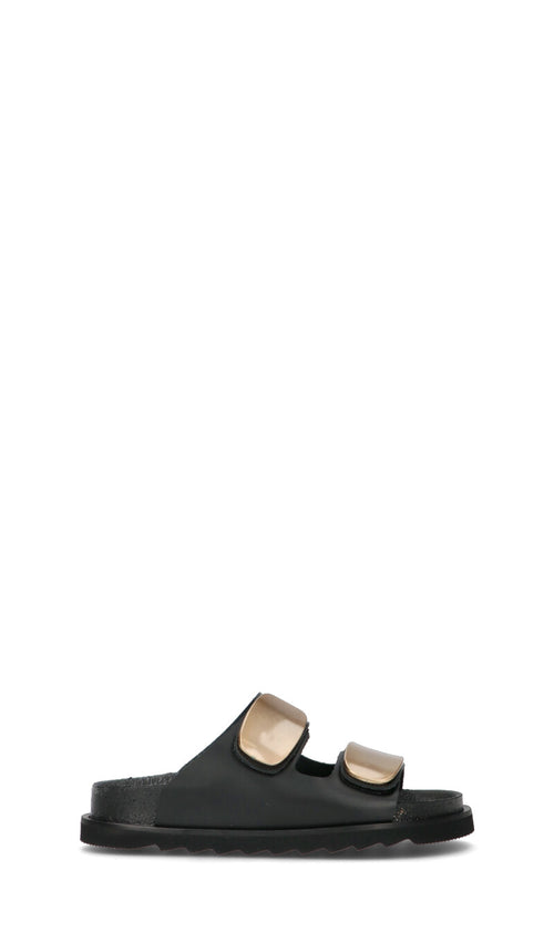 FREEDOM Ciabatta donna nera in pelle