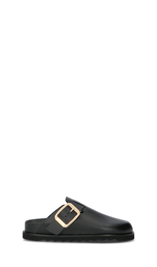 FREEDOM Sabot donna nera in pelle