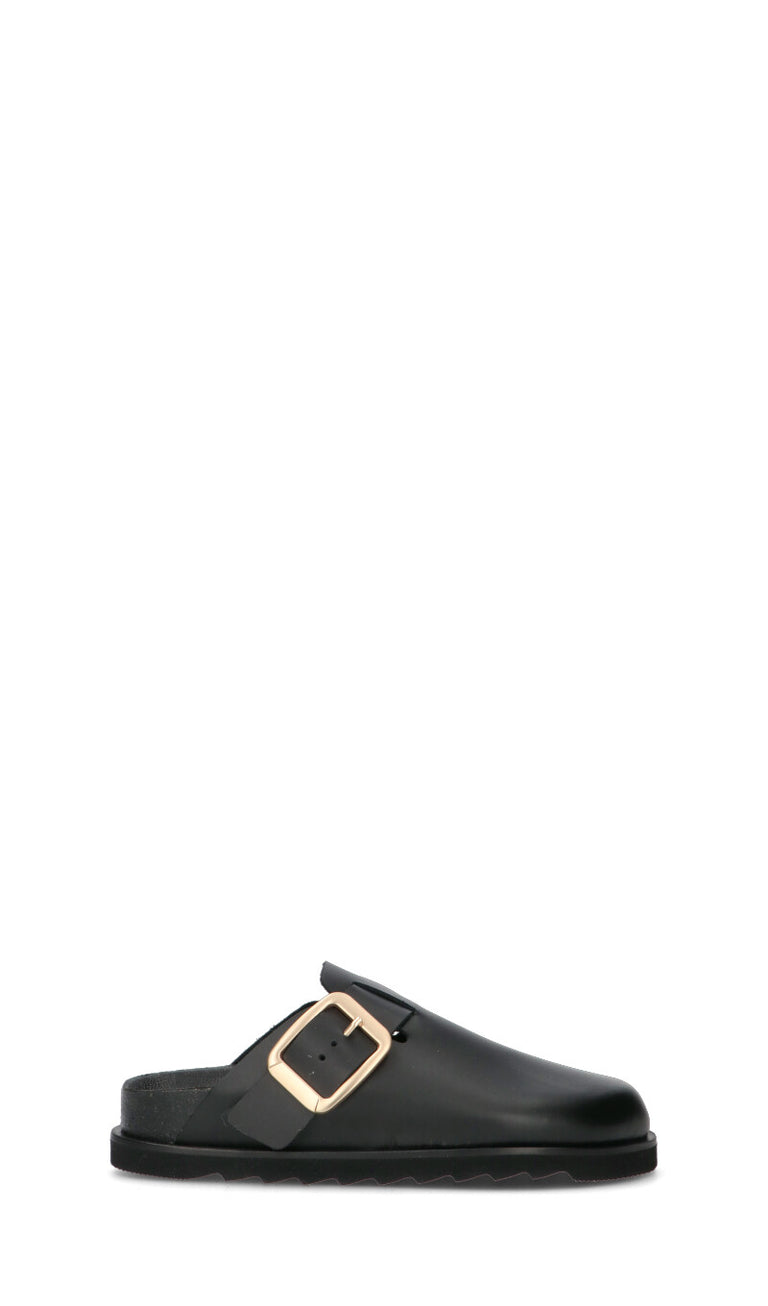 FREEDOM Sabot donna nera in pelle