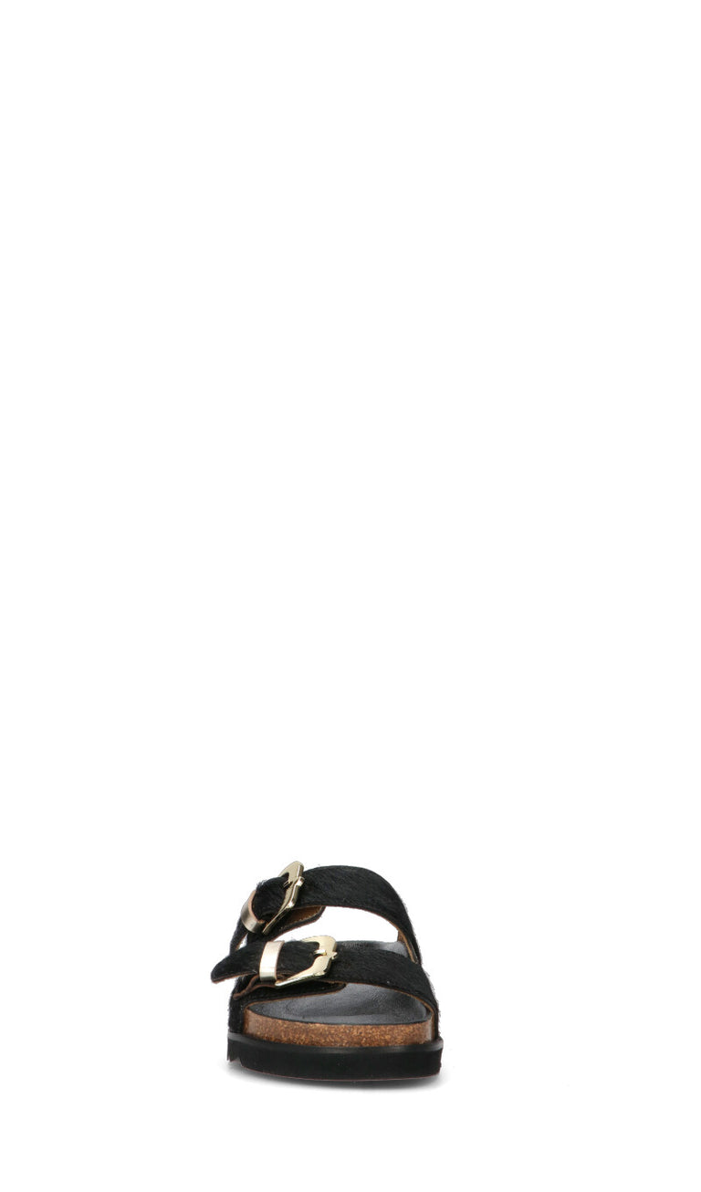 FREEDOM Ciabatta donna nera in pelle