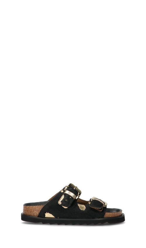 FREEDOM Ciabatta donna nera in pelle