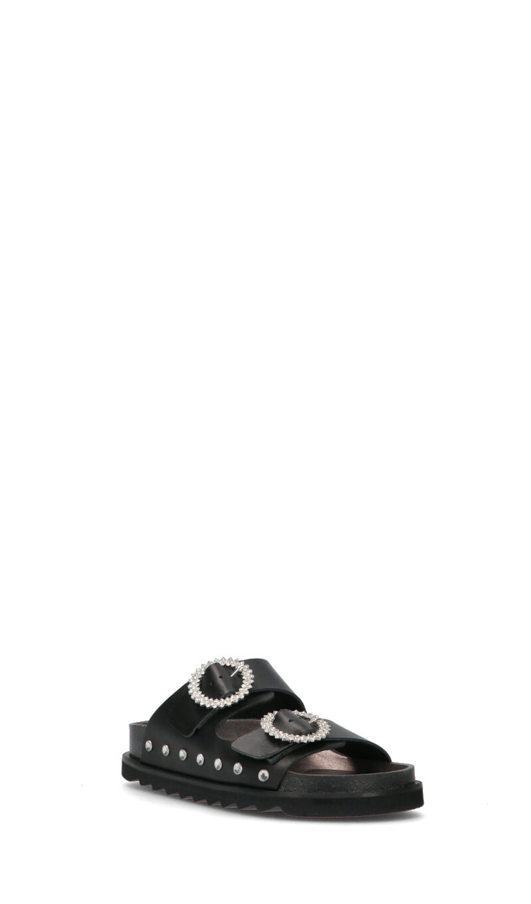 FREEDOM Ciabatta donna nera in pelle