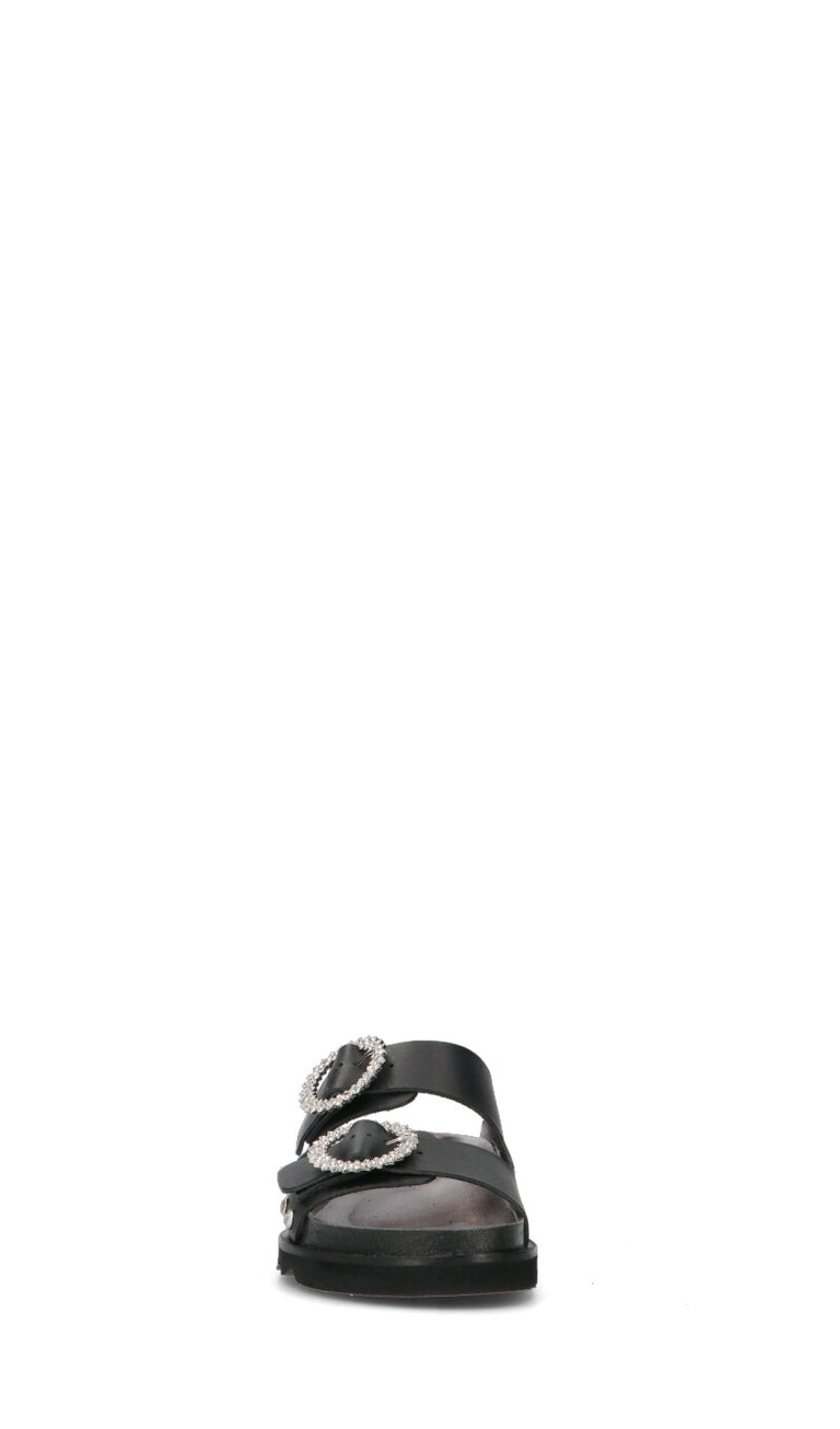 FREEDOM Ciabatta donna nera in pelle