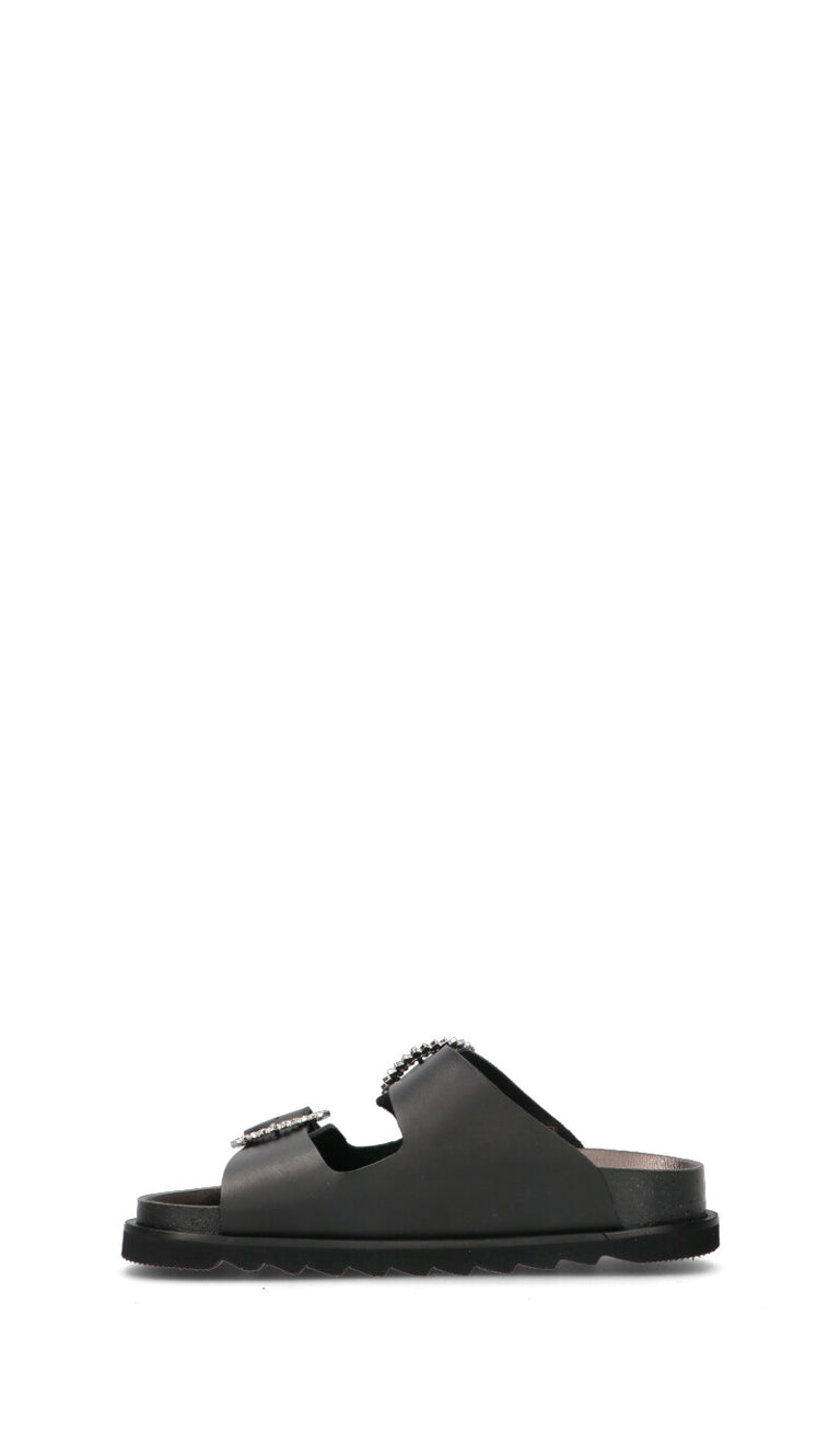 FREEDOM Ciabatta donna nera in pelle