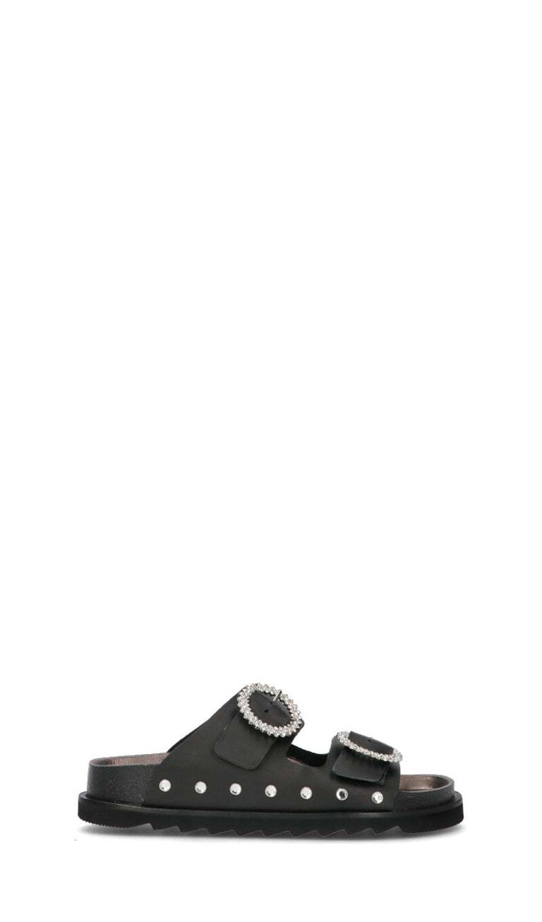 FREEDOM Ciabatta donna nera in pelle