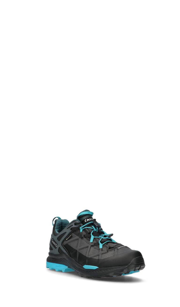 AKU Scarpa trekking uomo nera/celeste in gore-tex