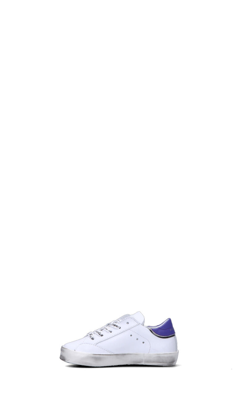 PHILIPPE MODEL Sneaker bimba bianca/viola in pelle