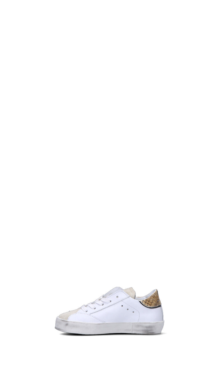PHILIPPE MODEL Sneaker bimba bianca/beige in pelle