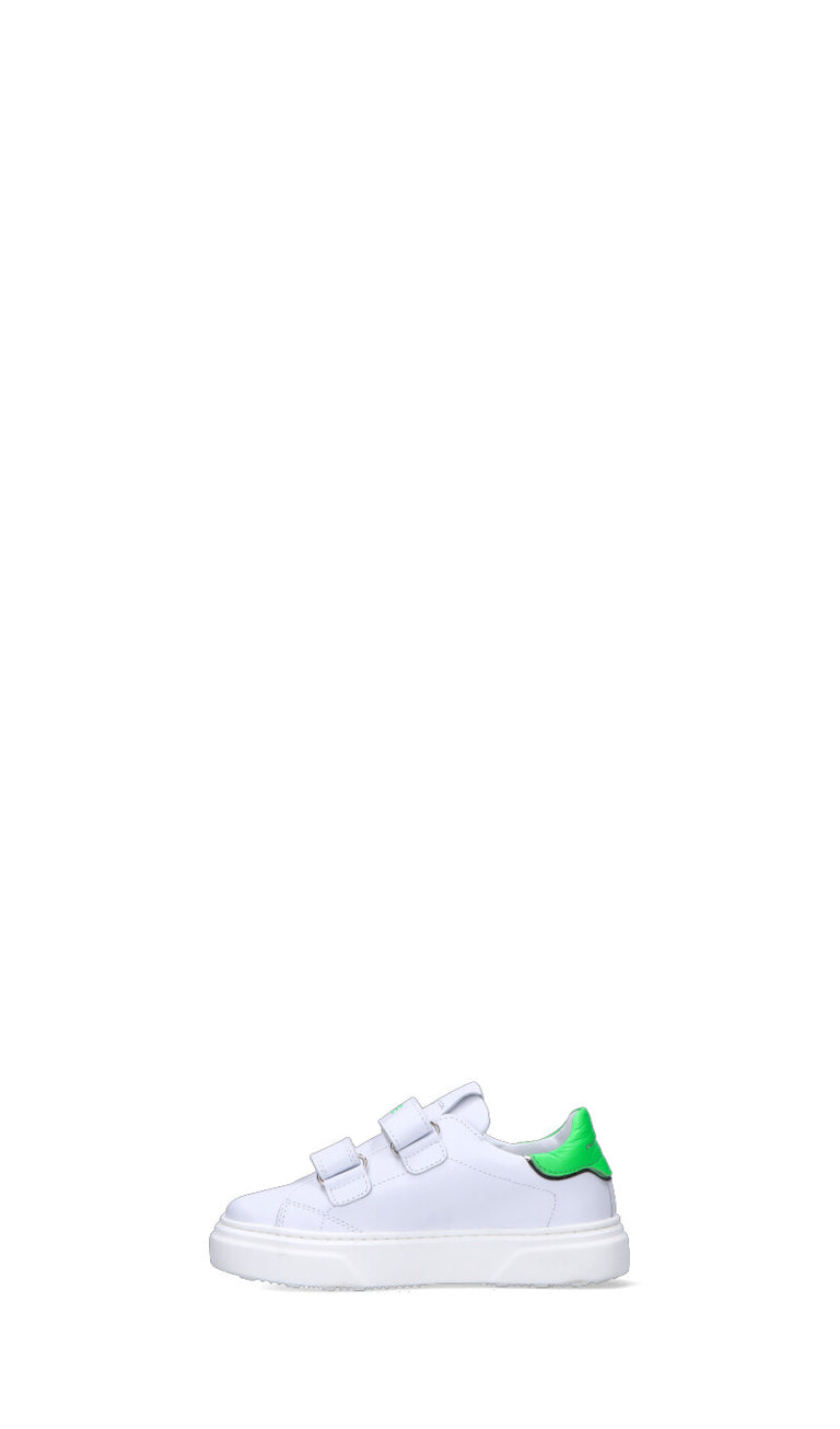 PHILIPPE MODEL Sneaker bimba bianca/verde in pelle