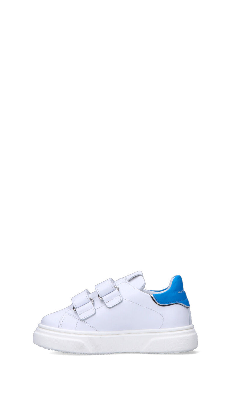 PHILIPPE MODEL Sneaker ragazzo bianca/blu in pelle