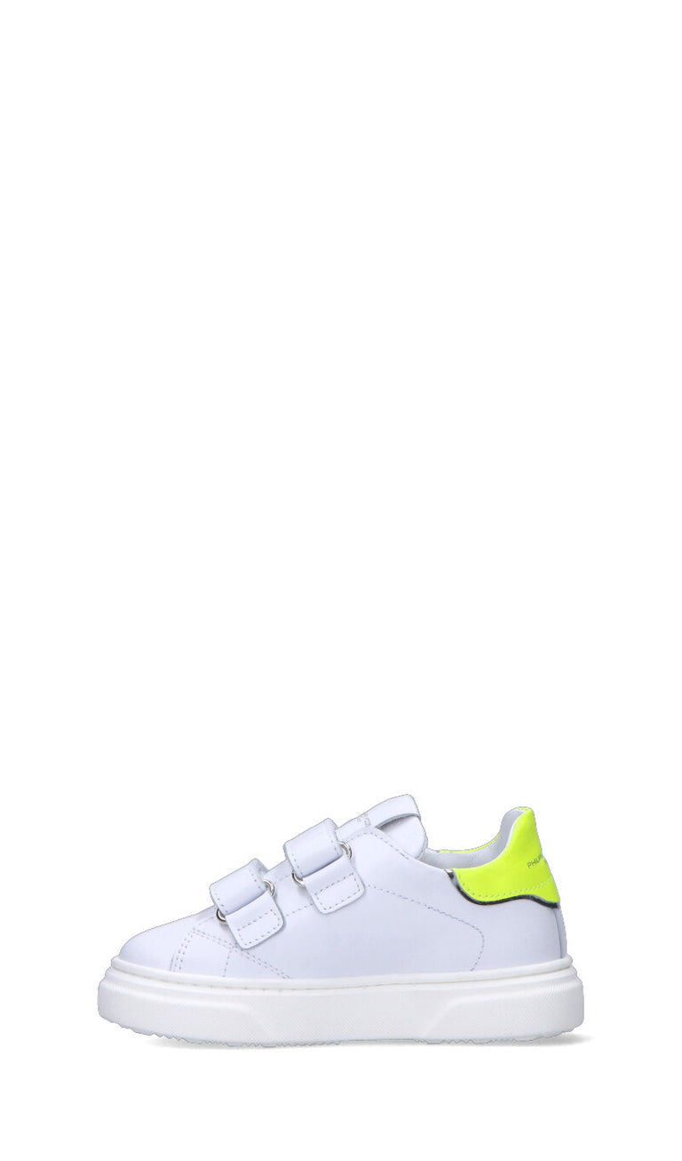 PHILIPPE MODEL Sneaker ragazzo bianca/gialla in pelle