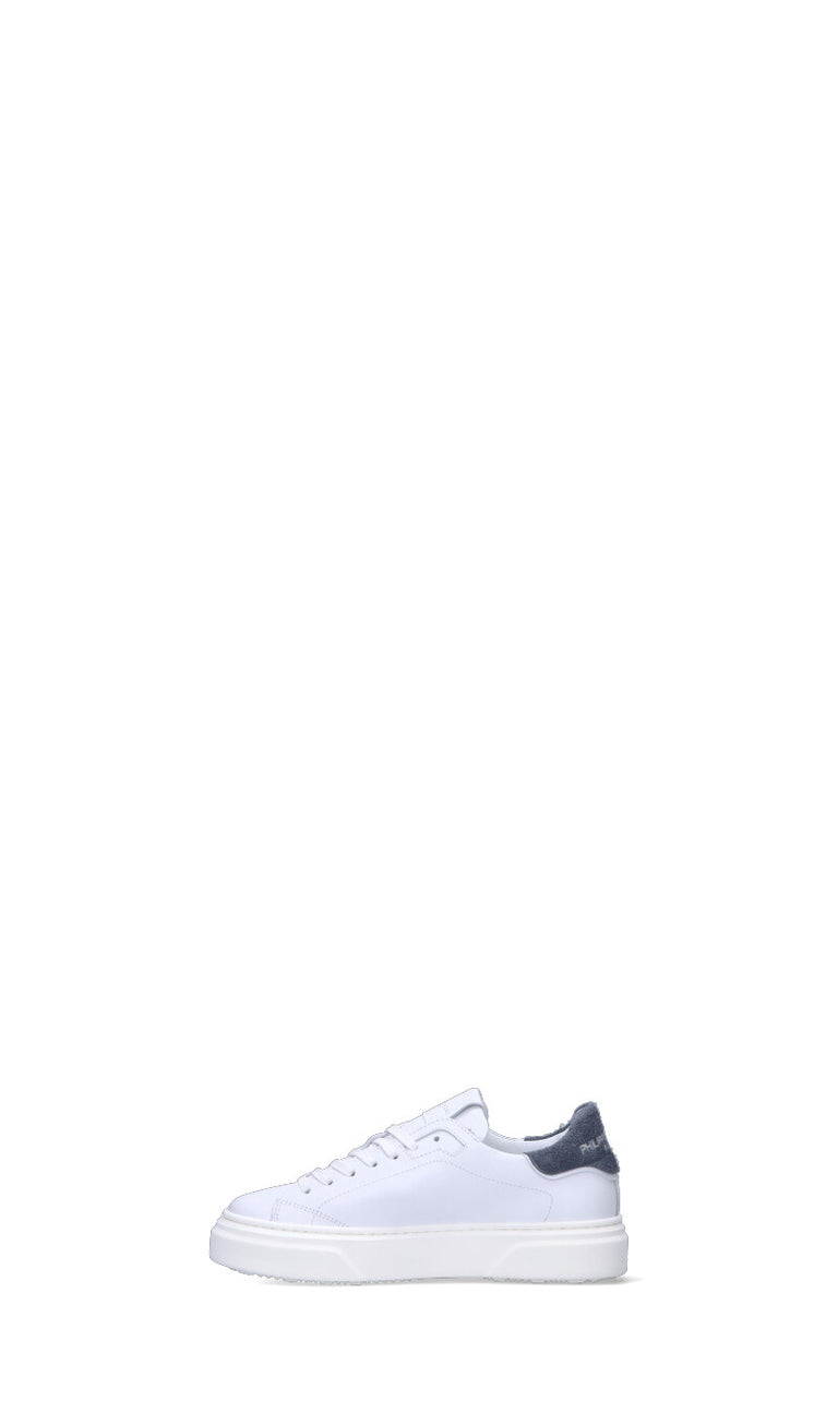 PHILIPPE MODEL Sneaker bimbo bianca/grigia in pelle