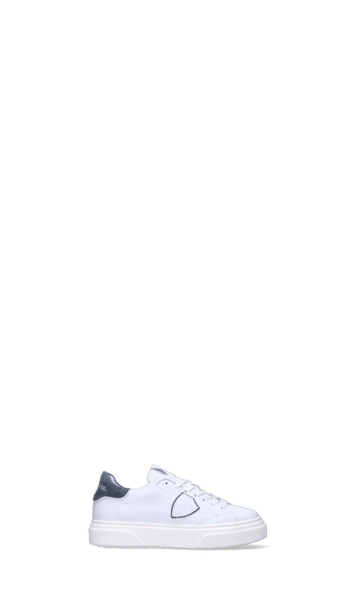 PHILIPPE MODEL Sneaker bimbo bianca/grigia in pelle