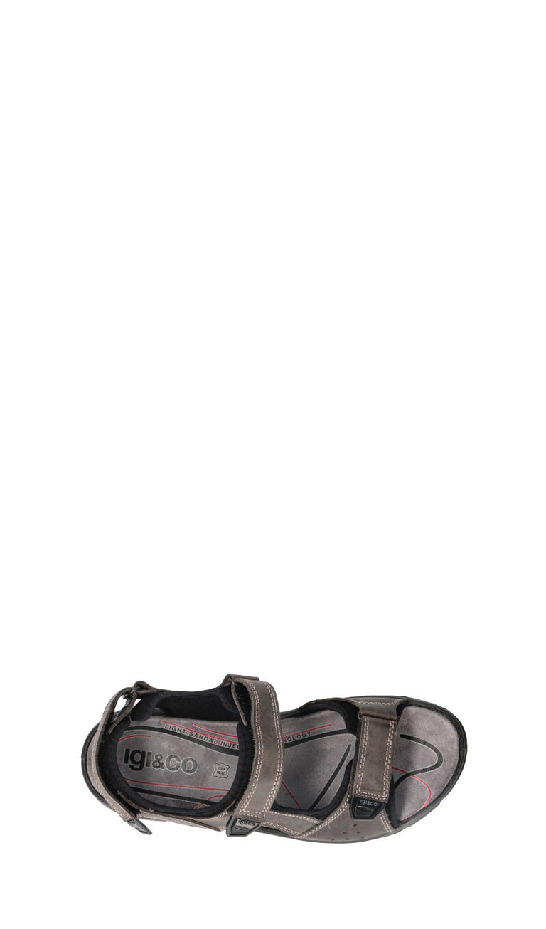 IGI&CO Sandalo uomo grigio in pelle