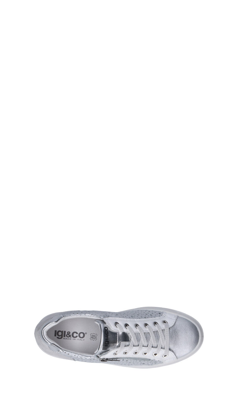 IGI&CO Sneaker donna argento in pelle