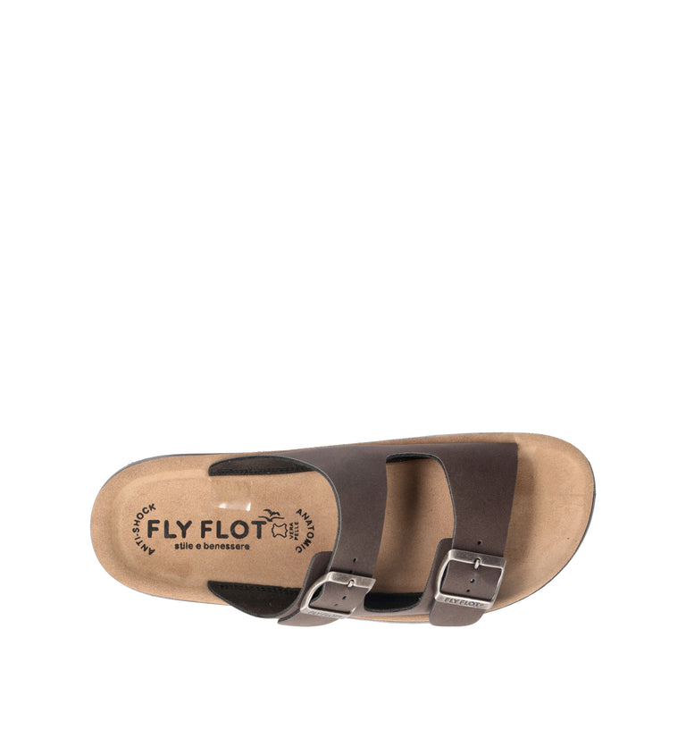 FLY FLOT Ciabatta uomo marrone