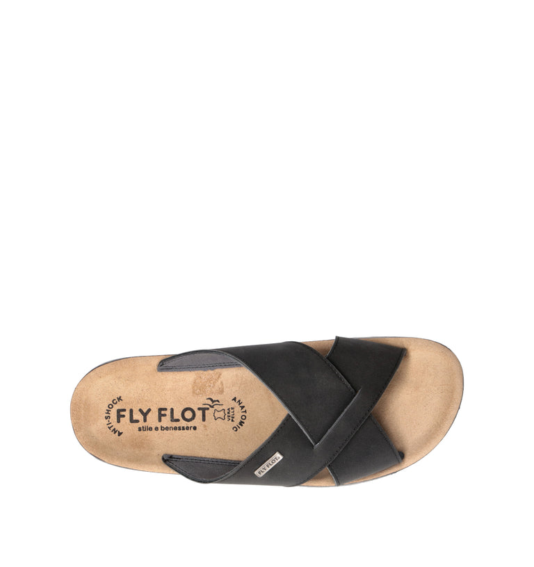FLY FLOT Ciabatta uomo nera